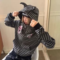2026 Spring Fashion Letter Print Hooded New Clothing American Polka Dot Star Sweatshirts Women Y2k Sweet Loose Casual Jacket