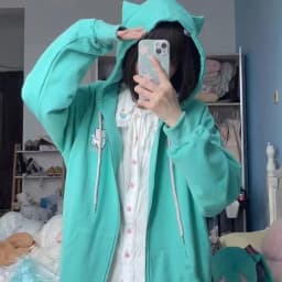 2026 Spring Fashion Letter Print Hooded New Clothing American Polka Dot Star Sweatshirts Women Y2k Sweet Loose Casual Jacket