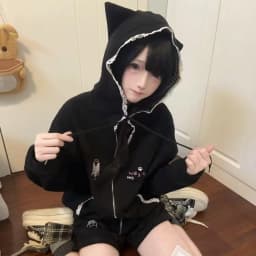 2026 Spring Fashion Letter Print Hooded New Clothing American Polka Dot Star Sweatshirts Women Y2k Sweet Loose Casual Jacket