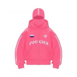Y2K Clothes Men's Hip Hop Autumn Russia Hot Sale Vintage Double Zip Hoodies Lettering Graphic Hoodies Sweatshirts Casual Jacket