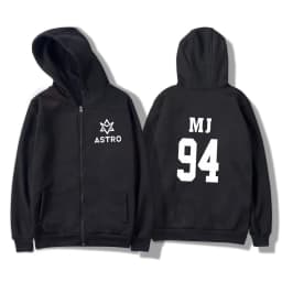 Kpop ASTRO STAR Group Printed Hoodies Moletom Harajuku Sweatshirt Casual Zipper Hoodie Streetwear Jacket Men/Women Clothing