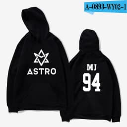 Kpop ASTRO STAR Group Printed Hoodies Moletom Harajuku Sweatshirt Casual Zipper Hoodie Streetwear Jacket Men/Women Clothing