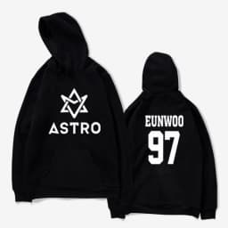 Kpop ASTRO STAR Group Printed Hoodies Moletom Harajuku Sweatshirt Casual Zipper Hoodie Streetwear Jacket Men/Women Clothing
