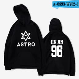 Kpop ASTRO STAR Group Printed Hoodies Moletom Harajuku Sweatshirt Casual Zipper Hoodie Streetwear Jacket Men/Women Clothing