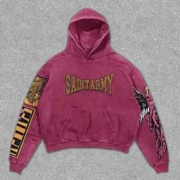 Printed skull sweatshirt trendy brand men and women retro spring and autumn new hot-selling trendy loose fashion pullover hoodie