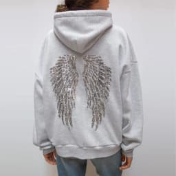 Women Free Wing Hooded Sweatshirt Pure Color Top Long Pants Clothing Suit Female 2026 New Unique Fashion Street Casual Clothes