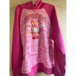 Japanese Kawaii Cute Cartoon Printing Hoodies Women Y2k Aesthetic Casual Patchwork Hoody Y2k Aesthetic Loose Pocket ​Sweatshirt
