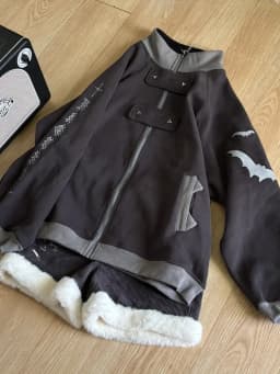 2026 Japanese Subculture Y2k Fleece Hoodie Stand Collar Men Streetwear Women Harajuku Sudaderas Coat Mujer Goth Sweatshirts