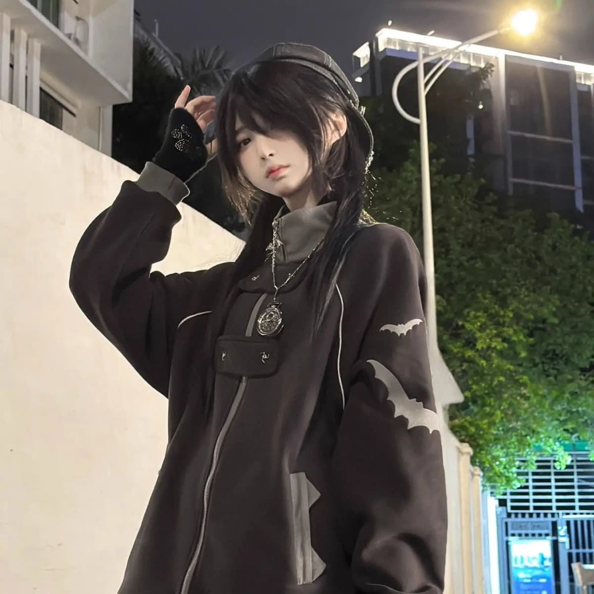 2026 Japanese Subculture Y2k Fleece Hoodie Stand Collar Men Streetwear Women Harajuku Sudaderas Coat Mujer Goth Sweatshirts