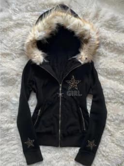 Vintage American Retro Solid Hooded Hoodie Women Winter Faux Fur Lined Zip Up Sweatshirt Cozy Fleece Pullover Streetwear Jacket