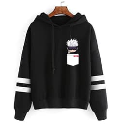 Jujutsu Kaisen Sweatshirts Cartoon Japanese Fashion Gojo Satoru Women's Winter Clothes Hooded Street Wear Hoodie Y2k Tops Anime