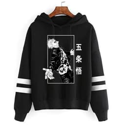 Jujutsu Kaisen Sweatshirts Cartoon Japanese Fashion Gojo Satoru Women's Winter Clothes Hooded Street Wear Hoodie Y2k Tops Anime