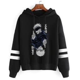Jujutsu Kaisen Sweatshirts Cartoon Japanese Fashion Gojo Satoru Women's Winter Clothes Hooded Street Wear Hoodie Y2k Tops Anime