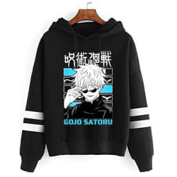 Jujutsu Kaisen Sweatshirts Cartoon Japanese Fashion Gojo Satoru Women's Winter Clothes Hooded Street Wear Hoodie Y2k Tops Anime