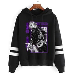 Jujutsu Kaisen Sweatshirts Cartoon Japanese Fashion Gojo Satoru Women's Winter Clothes Hooded Street Wear Hoodie Y2k Tops Anime