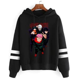 Jujutsu Kaisen Sweatshirts Cartoon Japanese Fashion Gojo Satoru Women's Winter Clothes Hooded Street Wear Hoodie Y2k Tops Anime