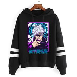 Jujutsu Kaisen Sweatshirts Cartoon Japanese Fashion Gojo Satoru Women's Winter Clothes Hooded Street Wear Hoodie Y2k Tops Anime
