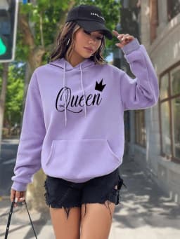 Women's Hoodie High quality Tops Fashion Aesthetic Sweatshirt Streetwear Y2k Clothes Women Pullover Hoodies Pink Light Blue