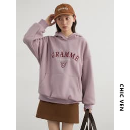 CHIC VEN Women Sweatshirts Loose Casual New Hooded Letter Embroidered Flush Hoodie Female Pullover Woman Top Autumn Winter 2024