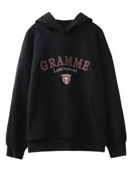 CHIC VEN Women Sweatshirts Loose Casual New Hooded Letter Embroidered Flush Hoodie Female Pullover Woman Top Autumn Winter 2024