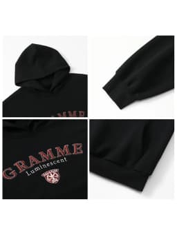 CHIC VEN Women Sweatshirts Loose Casual New Hooded Letter Embroidered Flush Hoodie Female Pullover Woman Top Autumn Winter 2024