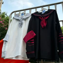 Original Design Japanese Mine Series Subculture Mass- Produced Long Hoodies Women's Sailor Uniform Spring New Y2k Student Tops