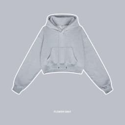 ZODF Chic Sexy Women Super-short Fleece Cropped Hoodies Girl Female Hip Hop Loose 345gsm Solid Hooded Pullover Streetwear HY0340