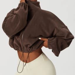 Autumn Winter New Fleece-lined Sports Jacket Women Sweatshirt Loose Slim Solid Vertical Collar Yoga Clothing Warm Tops Outdoor