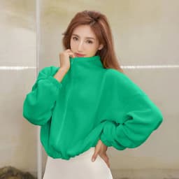 Autumn Winter New Fleece-lined Sports Jacket Women Sweatshirt Loose Slim Solid Vertical Collar Yoga Clothing Warm Tops Outdoor