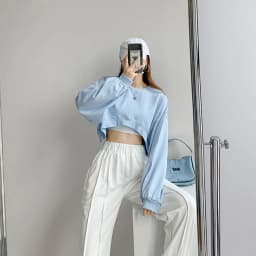 Korean Fashion Short Sweatshirts Women Sexy Solid Color Loose Crop Tops Woman Casual Streetwear Plus Size Pullovers Female