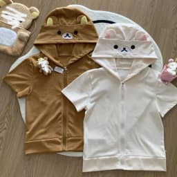 Women Japanese Style Kawaii Sweet Tops 2025 Y2k Harajuku Streetwear Hoodies Cute Cartoon Print Zipper Sweatshirt Soft Girl