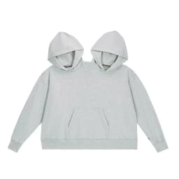 Double-person Hooded Sweatshirt Loose-fit Solid Color Sweatshirt Intimate Apparel For Two People