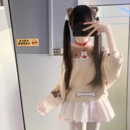 Japanese Kawaii Off-the-shoulder Grunge Hoodie Cartoon Print Pocket Hoody Y2K Aesthetic Womens Harajuku Loose Casual Sweatshirt