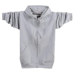 Autumn Winter Fashion Zip-up 95% Cotton Loose Hoody Weatshirt Women And Men Zipper Velvet Long Coat Boyfriend Hooded Blue