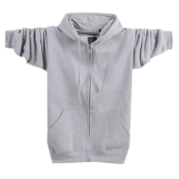 Autumn Winter Fashion Zip-up 95% Cotton Loose Hoody Weatshirt Women And Men Zipper Velvet Long Coat Boyfriend Hooded Blue