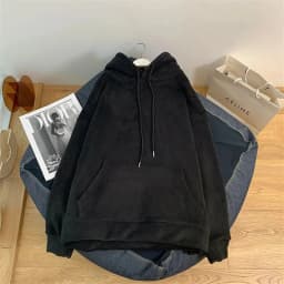 2026 Fashion Orange Hoodies Sweatshirts Women's Fleece Coats Autumn Winter Long-sleeve Loose Top Lady Pullover Casual Outerwear
