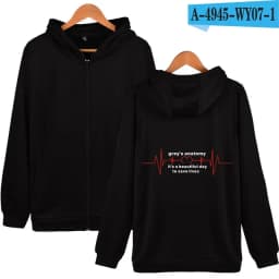 Grey Sloan Memorial Hospital Winter Hoodie Meredith Grey Derek Shepherd Grey's Fleece Warm Jacket Grey's Anatomy Harajuku Coat