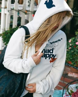 America Zipper Hooded Sweatshirt Women Casual Loose Y2K Letter Printed Hooded Harajuku Street Color Retro Simple Coat
