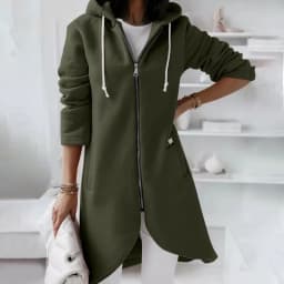 Women Causal Winter Overcoat Female Plus Sizes Hooded Pocket Cap Coat Outerwear Zipper Elegant Jacket Casco Feminino