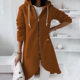 Women Causal Winter Overcoat Female Plus Sizes Hooded Pocket Cap Coat Outerwear Zipper Elegant Jacket Casco Feminino