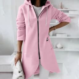Women Causal Winter Overcoat Female Plus Sizes Hooded Pocket Cap Coat Outerwear Zipper Elegant Jacket Casco Feminino