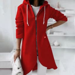 Women Causal Winter Overcoat Female Plus Sizes Hooded Pocket Cap Coat Outerwear Zipper Elegant Jacket Casco Feminino