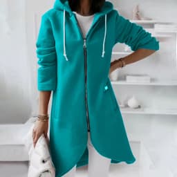 Women Causal Winter Overcoat Female Plus Sizes Hooded Pocket Cap Coat Outerwear Zipper Elegant Jacket Casco Feminino