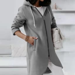 Women Causal Winter Overcoat Female Plus Sizes Hooded Pocket Cap Coat Outerwear Zipper Elegant Jacket Casco Feminino