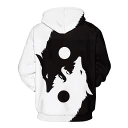 Yin Yang Wolf 3D Printing Men/Women Autumn Winter Tai Chi Wolf Anime Hoodies Sweatshirt Long Sleeve Hoodie Harajuku Cartoon Tops