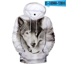 Yin Yang Wolf 3D Printing Men/Women Autumn Winter Tai Chi Wolf Anime Hoodies Sweatshirt Long Sleeve Hoodie Harajuku Cartoon Tops