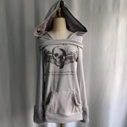 Kimutomo Hoodies Women Vintage Skulls Printed Autumn Winter Fashion Y2k Aesthetic Harajuku Pockets Sweatshirts Ladies Casual