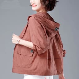 Short Lightweight Breathable Women's Outerwear Loose Fit Sun Protection Clothing Versatile Stylish plus Size Mom's Summer Aut...