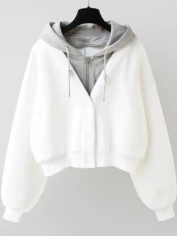 Loose Women's Hoodie Short Cardigan Spring Autumn New Design Sense Small Crowd Matching Open Cardigan Outerwear