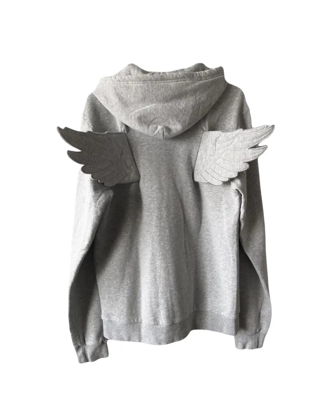 3D Angel Wing Loose Hoodie Y2K Japanese Shibuya Harajuku Cute Style Autumn and Winter Niche Design Versatile Retro Zipper Hoodie